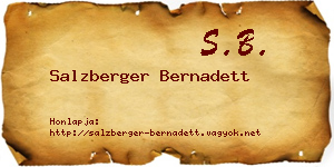 Salzberger Bernadett névjegykártya